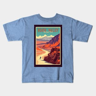 Death Valley National Park Vintage Travel  Poster Kids T-Shirt